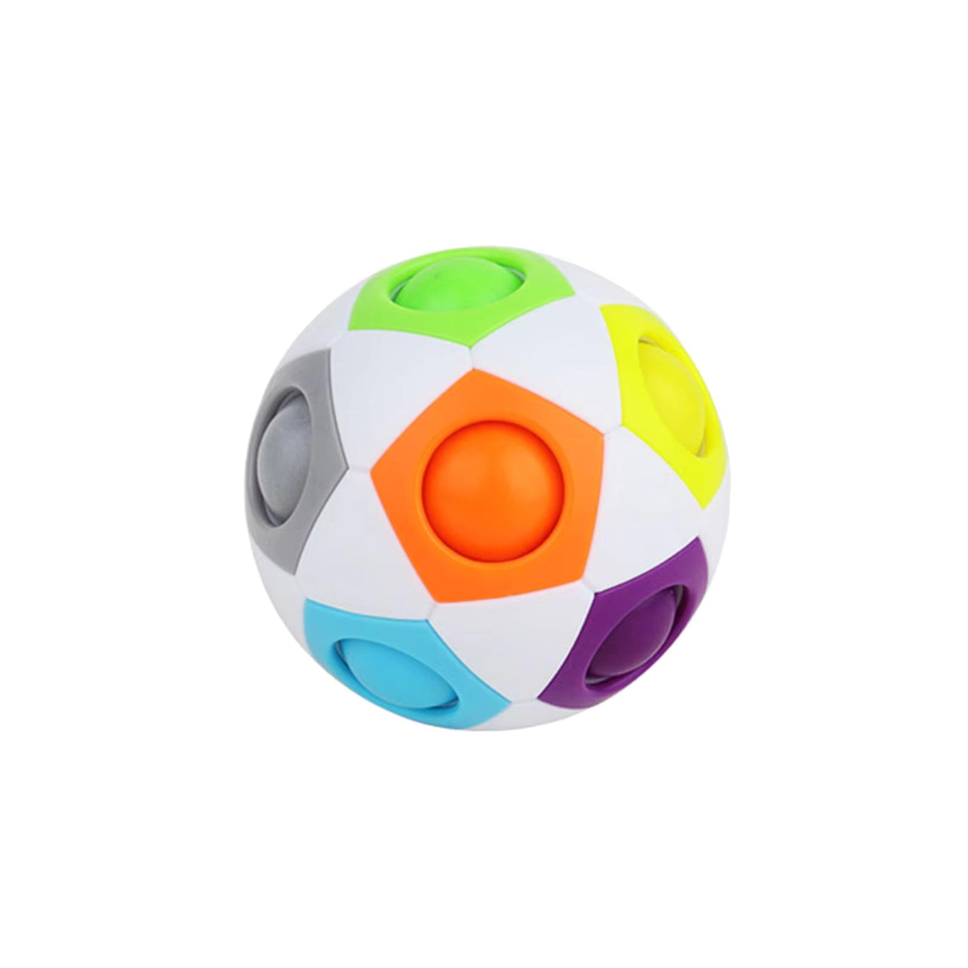 Hochelastisches und sturzsicheres Puzzle-Regenbogenballspielzeug