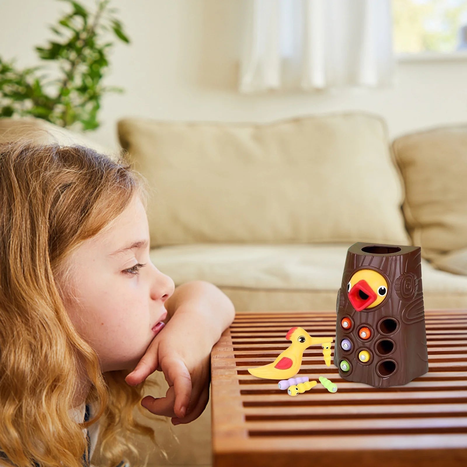 Tierfütterungsspiel Kleine Vögel Kinder erziehen Angelspielzeug