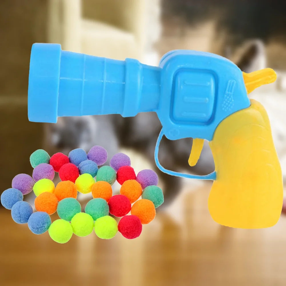 Katzenspielzeug Ball Launcher Gun für Indoor-Katzen